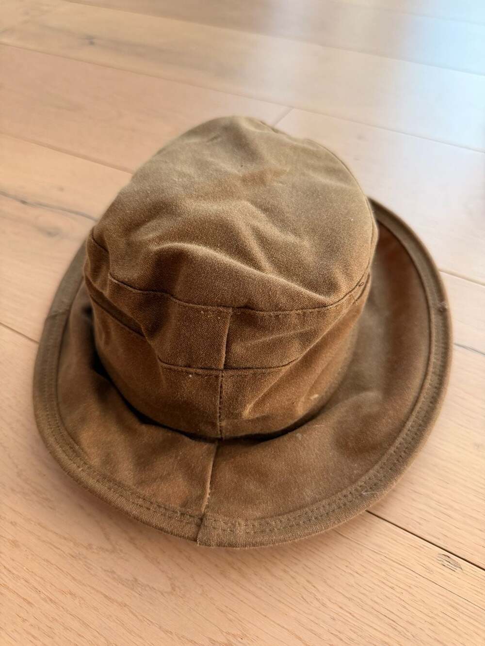 Watership Trading Companie Waxed Canvas Outdoor Sailing Hat Brown Size M